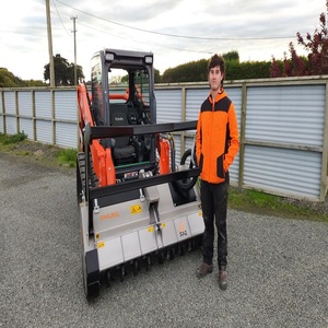 High Quality Diesel Kubota Skid Steer Forestry Mulcher <b>Hydraulic</b> PLC Brush <b>Cutter</b> Attachment Land Clearing Vegetation Management - Product Image 2