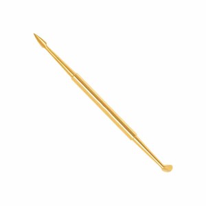 Pousse-cuticules en titane couleur or, acier inoxydable, très demandés, pour usage professionnel. - Product Image 3