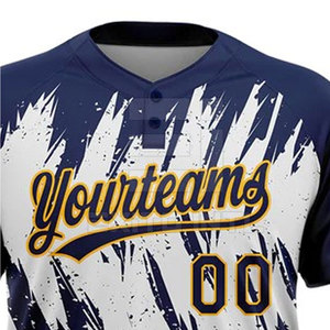 Custom Team Baseball Jersey 3D Embroidery 100% Polyester Quick Dry Heat-Transfer Printed Short Sports Uniform Wholesale Best - Product Image 3