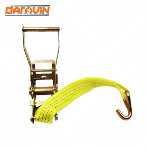 Polyester Strap Double <b>J</b> <b>Hooks</b> Lashing Ratchet 10M Heavy Duty Tie Down Cargo 50mm/4Ton/2000daN Rachet Straps - Product Image 1