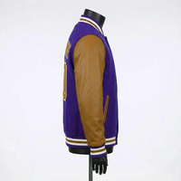 Veste de style universitaire pour homme de haute qualité avec col montant et logo frontal, 100% coton, design respirant