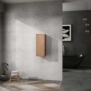 Armoire latérale de salle de bain de 12 pouces avec portes à fermeture douce, design à montage mural, montage facile (emballage KD) - Product Image 3