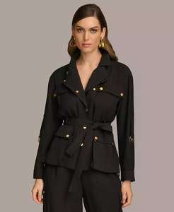 Chaqueta Utility con cinturón para Mujer | Donna Karan New York - Product Image 1