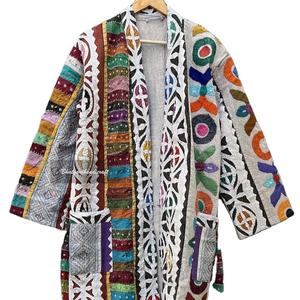 Chaqueta DE TRABAJO cortada a mano, abrigo bordado, chaqueta Kantha larga, chaqueta acolchada, Chaqueta larga para mujer, abrigo vintage - Product Image 1