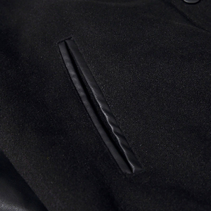 Trendy Men Varsity Jacket, Wool Body PU Leather Sleeves Streetwear Custom Logo Print Unique Style Outer Wear Varsity Jackets - Product Image 5