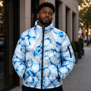 Veste matelassée épaisse et brillante pour homme, style Regalia Maçonnique Héritage, avec fermeture éclair intégrale, manteau d'hiver chaud pour l'extérieur - Product Image 2