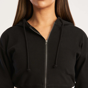 Venta al por mayor de crop tops elegantes y económicos, lisos, personalizados, en blanco, para chicas, conjuntos deportivos/Personalizados - Product Image 3