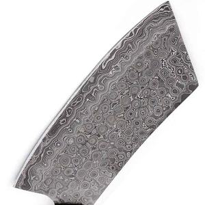 Cuchillo de Cocina JEXMOO OEM Hecho a Mano de Acero de Damasco, Multifuncional, con Patrón de Gota de Lluvia, Grado Industrial, con Funda de Cuero - Product Image 4