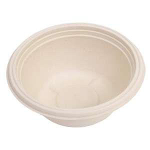 Envase Redondo Biodegradable 100% Natural de 750 ml con Tapa para Servir, Empacar y Transportar Alimentos - Product Image 4