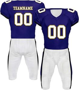Sports Wear Comfortable High Quality Reasonable Price American Football Uniform Custom Team Name And Number Football Uniform - Product Image 2