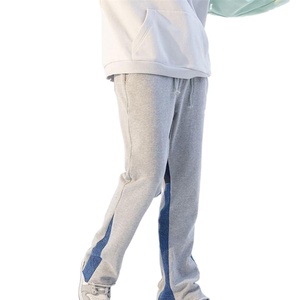 Pantalones Jogger para Hombre al por Mayor, Personalizados, Lisos, Oversize, Acampanados, Estilo Hip Hop Casual, de Nylon y Spandex, con Bloques de Color y Cordón Ajustable en la Cintura Media - Product Image 2