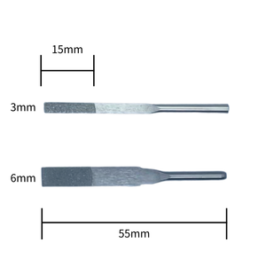 ตะไบเพชรแบนความแม่นยำสูงแบบ OEM ก้าน 3 มม. เส้นผ่านศูนย์กลาง 55 มม. รุ่น A04-00010 สำหรับงานแกะสลัก CNC และงานกลึงขนาดเล็ก - Product Image 1