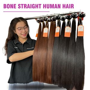 100% Virgin Hair Extensions Raw Vietnamese Human Hair Super Double Drawn <b>Bleached</b> and Dyed in Various Colors - Product Image 6
