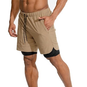 High Quality Men's Running Compression Gym <b>Shorts</b> 100% Polyester Casual Solid Pattern Breathable <b>Tight</b> Fit - Product Image 1