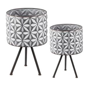 Maceta de metal ligera y duradera para plantas, para decoración del hogar, jardín, balcón, patio, interior y exterior. - Product Image 4