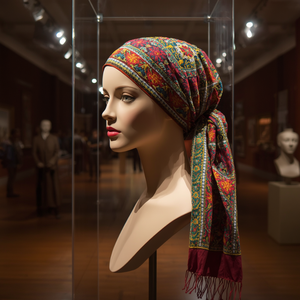 Women's Winter <b>Traditional</b> Acrylic <b>Scarves</b> & Cultural Fashion Wraps with Letter Pattern and OEM/ODM Customization - Product Image 1