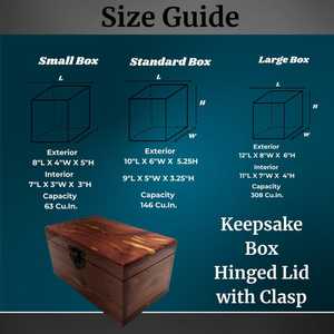 Hardwood Rectangle <b>Lockable</b> Storage <b>Box</b> Carved Wooden Organizer Case with Hinged Lid for Jewelry Travel Home Tabletop - Product Image 2