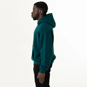 Sweat à capuche long surdimensionné pour homme, 100% coton, respirant, à séchage rapide, écologique, de haute qualité, en polaire épaisse, à épaules tombantes, personnalisé - Product Image 2