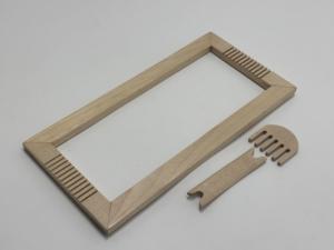 Handmade Wooden Weaving Loom Kit with Shuttle and Comb Frame for DIY Weaving Crafts Textile Art and Hobby Projects - Product Image 4