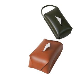 Boîte à mouchoirs en cuir simple et élégante avec un design raffiné pour les maisons, les bureaux de direction et les salons haut de gamme à bas prix - Product Image 1