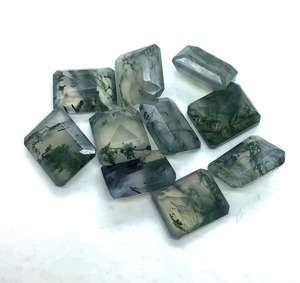 หินมอสอาเกตทรงสี่เหลี่ยมผืนผ้า ขนาด 4 มม. ถึง 20 มม. ขายส่งจำนวนมาก สำหรับทำแหวน จี้ และเครื่องประดับ - Product Image 6