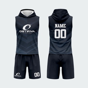 Camisetas de Compresión sin Mangas Personalizadas 2026, Nuevo Diseño con Capucha, Uniforme 7v7 con Estampado Digital Antibacterial 100% - Product Image 6