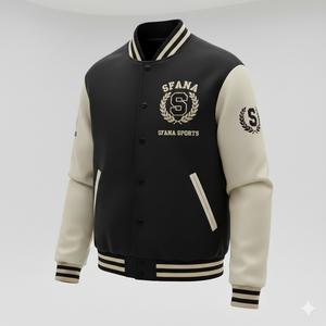 Chaqueta de Béisbol Varsity de Invierno para Hombre, Cuello Alto de Lana, Botones Cubiertos, Estilo Letterman, Suministro Directo de Fábrica - Product Image 5