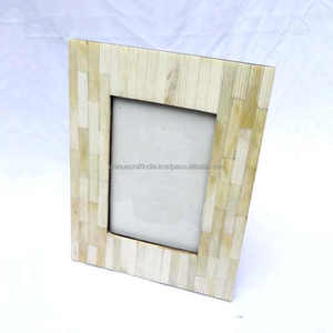Elegant Classic <b>6x4</b> Wooden <b>Frame</b> with Bone Inlay MDF Design for Photo Display in Home Hotel or Office - Product Image 2
