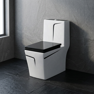 Ensemble WC monobloc de luxe en céramique pour salle de bain, avec siphon intégré, pour la décoration intérieure - Product Image 1