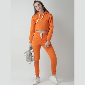 Sudadera con capucha de algodón de alta calidad unisex, chándal de invierno con logotipo bordado personalizado para mujer, chándal para correr y chándal para niñas - Product Image 5