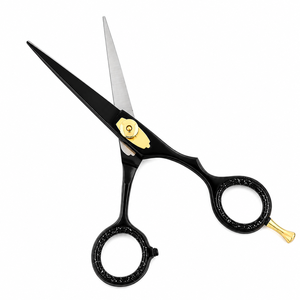 Professional Hair Scissors 6.5 Inch Stainless Steel Sharp <b>Blade</b> Black Matte Handle Right Handed Salon Shears - Product Image 6