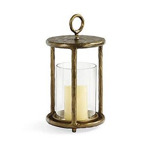 Antique Bronze Metal Lantern <b>Candle</b> Rustic Industrial <b>Hurricane</b> <b>Candle</b> Holder Vintage Decorative Lantern for Indoor & Outdoor - Product Image 5