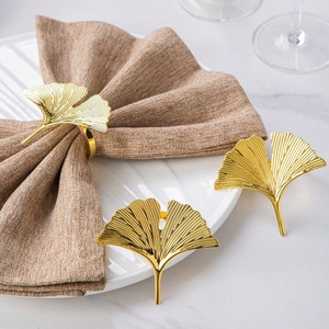 Ensemble d'anneaux de serviette exclusifs en laiton massif, accessoires de table de luxe pour mariage, fête, restaurant et repas à domicile - Product Image 3