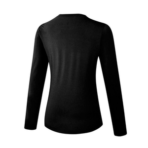 Custom <b>Women</b> Long Sleeve <b>Rash</b> <b>Guard</b> Black Quick Dry Polyester Sport Top - Product Image 5