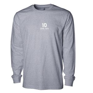 เสื้อยืดคอกลมแขนยาวลำลองสำหรับผู้ชาย 180 GSM ผ้าฝ้ายผสมน้ำหนักเบา เหมาะสำหรับการเดินทางกลางแจ้งและสวมใส่ในชีวิตประจำวัน - Product Image 1