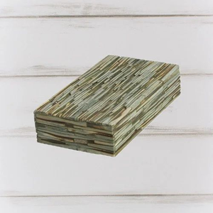 Boîte à bijoux ovale en rotin de luxe moderne, faite à la main, avec incrustation d'os et logo personnalisé FAIZA CRAFT, écologique, pour femmes, vente en gros - Product Image 5