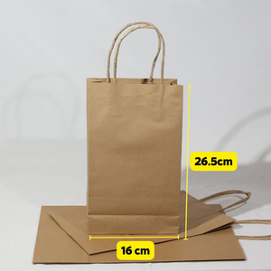 Bolsas de Papel Kraft Reciclables con Asas y Logotipo Personalizado, para Llevar Comida, Regalos, Ropa, Compras, Supermercado - Product Image 3