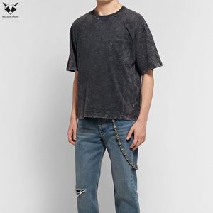 Camisetas de Manga Corta con Cuello Redondo, Cómodas, de Primera Calidad, Ecológicas, de Tela de Algodón Suave al Tacto, Lavado Ácido - Product Image 2
