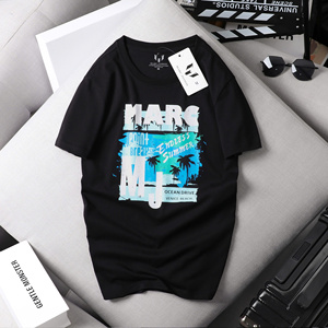 T-shirts Premium Homme Col Rond Oversize Manches Courtes Hip Hop Mode Coton Épaules Tombantes Imprimé Motif Uni Séchage Rapide - Product Image 4