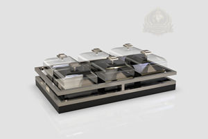 Ensemble de plateaux de service arabes de luxe avec 6 bols couverts pour Ramadan, Aïd, Majlis, réceptions et collations, écologique, pour la maison, Royaume-Uni - Product Image 3