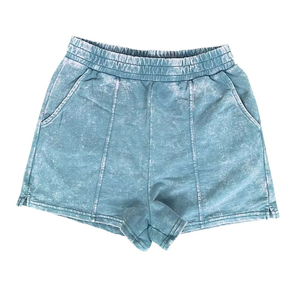 Nuevos shorts de mujer de verano con diseño único, estilo urbano, servicio OEM, de alta calidad, con lavado ácido. - Product Image 1