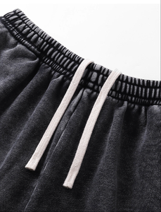 Shorts en molleton éponge élastique personnalisés pour homme, style décontracté, avec poches, en coton, pour l'été et l'entraînement sportif - Product Image 6