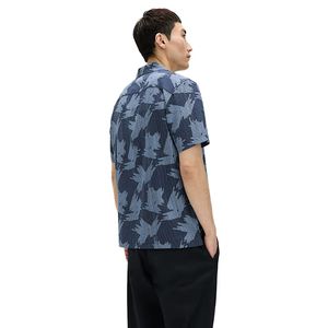 Men’s Vintage Print Short Sleeve Shirt Fashion Button <b>Down</b> Casual Beachwear Shirt - Product Image 2