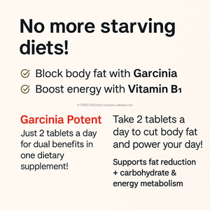 Complément de Garcinia Cambogia Bio en Comprimés (56 Jours) avec Vitamine B1 et HCA pour la Gestion du Poids et la Beauté chez l'Adulte – Déconseillé aux Femmes Enceintes - Product Image 3