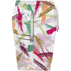 Shorts de basketball décontractés personnalisés en polyester/coton, respirants, séchage rapide, poches latérales, cordons de serrage, dernières créations pour les clubs - Product Image 3
