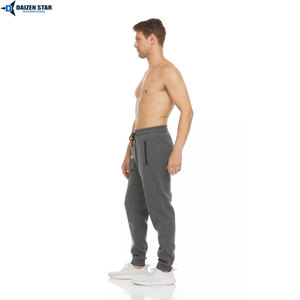 Custom Logo Casual Men Jogger Pants Heavyweight Cotton Blend Quick Dry Eco-Friendly Windproof Pleated Front Drawstring Closure - Product Image 5