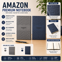 Carnet de notes exécutif premium A5 en cuir PU avec reliure cousue, couverture gaufrée au toucher doux, papier de qualité 100 g/m², marque-page, agenda portable