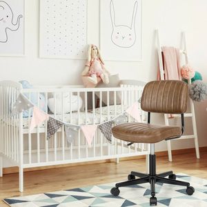 Sedia da Ufficio Regolabile in Pelle PU con Schienale Girevole per Comfort e Praticità - Product Image 6