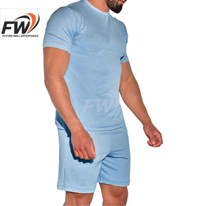 Conjuntos de Camisetas de Verano para Hombre 100% Algodón con Logotipo Personalizado, Conjuntos Cortos Casuales de Secado Rápido, Modernos y Personalizables - Product Image 2
