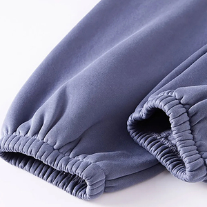 ผู้ผลิตกางเกงวอร์ม OEM สำหรับผู้ชายและผู้หญิง เอวยางยืด มีเชือกผูก ทรงขาตรง หลวม สบายๆ ขายส่งจำนวนมาก - Product Image 5